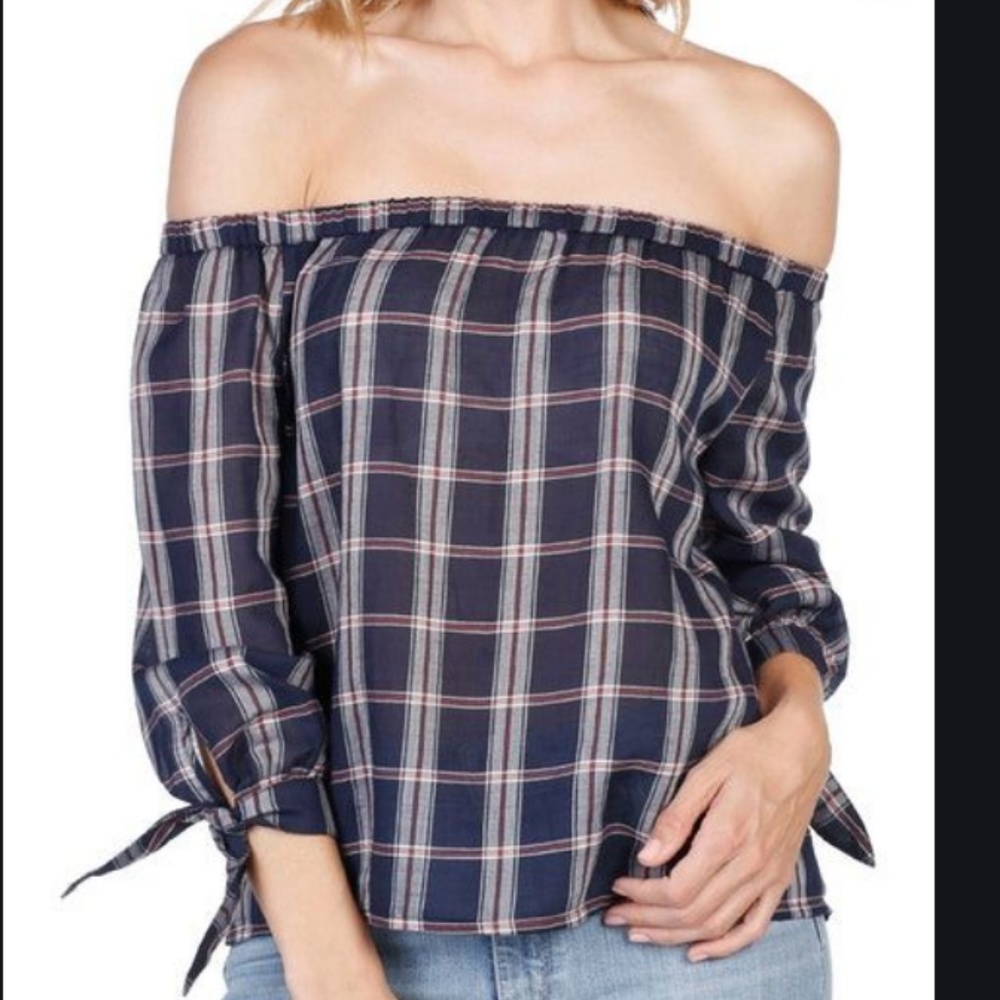 NWT Paige Antonia Plaid Top XS